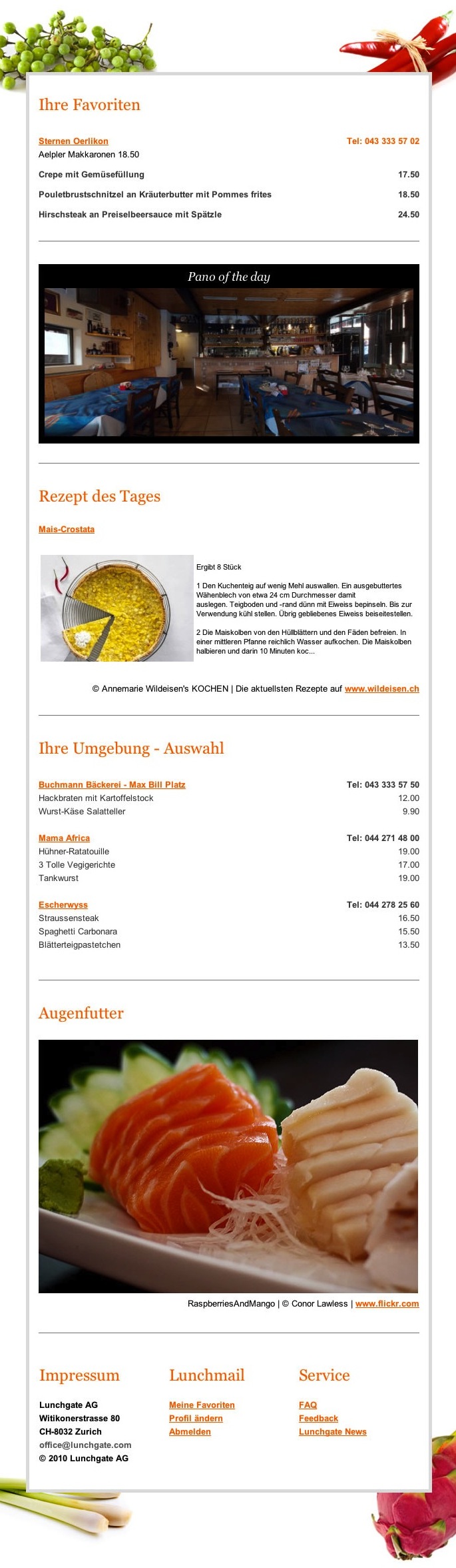 Newsletter Beispiel